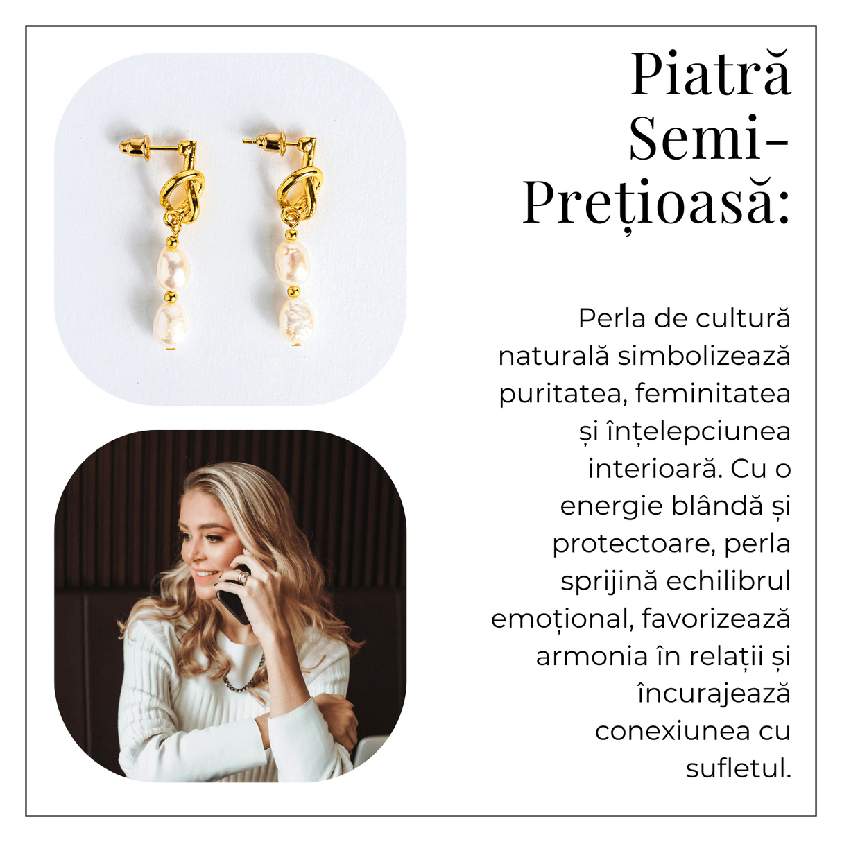 Bijuterie feminina, cercei cu perle de cultura – Rafinament si simplitate aurie