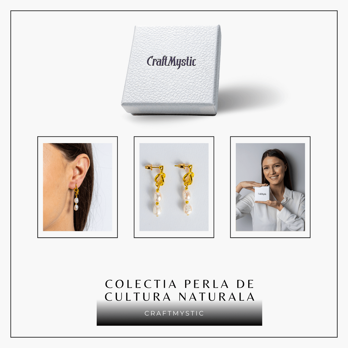 Bijuterie feminina, cercei cu perle de cultura – Rafinament si simplitate aurie