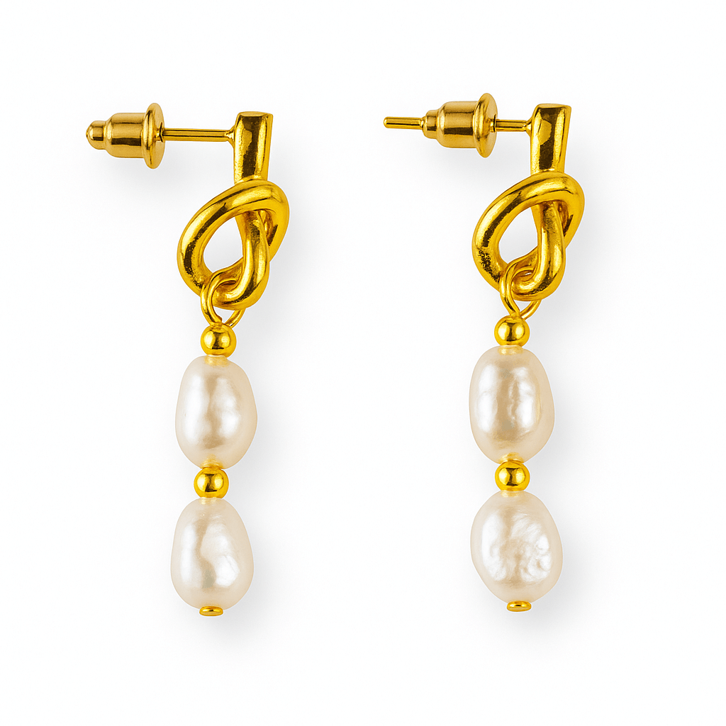 Bijuterie feminina, cercei cu perle de cultura – Rafinament si simplitate aurie