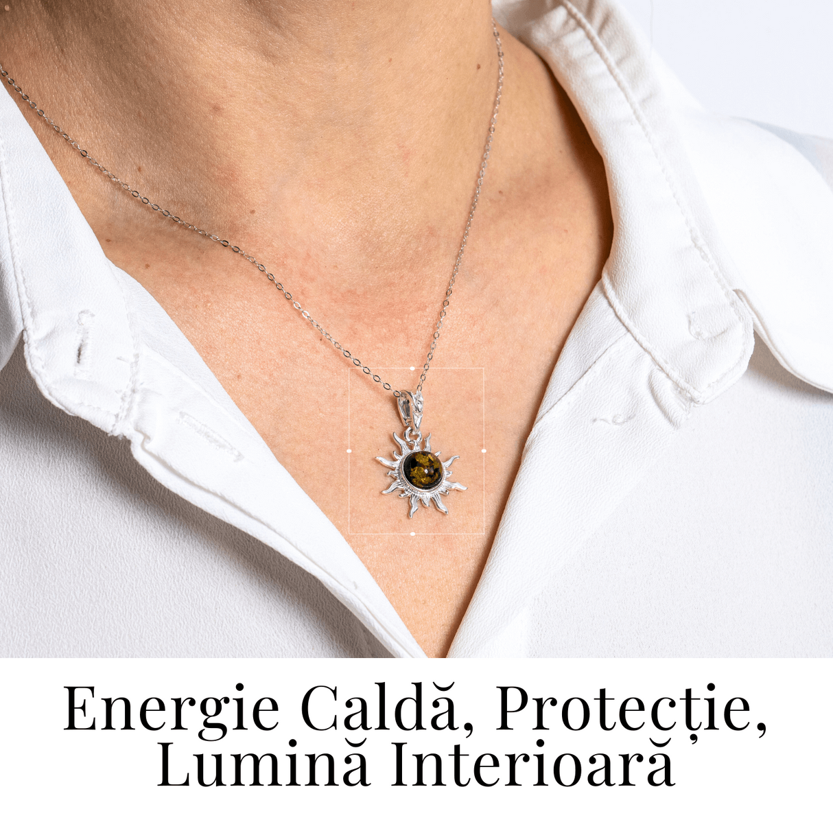 Puterea soarelui – Colier solar din argint 925 cu chihlimbar natural