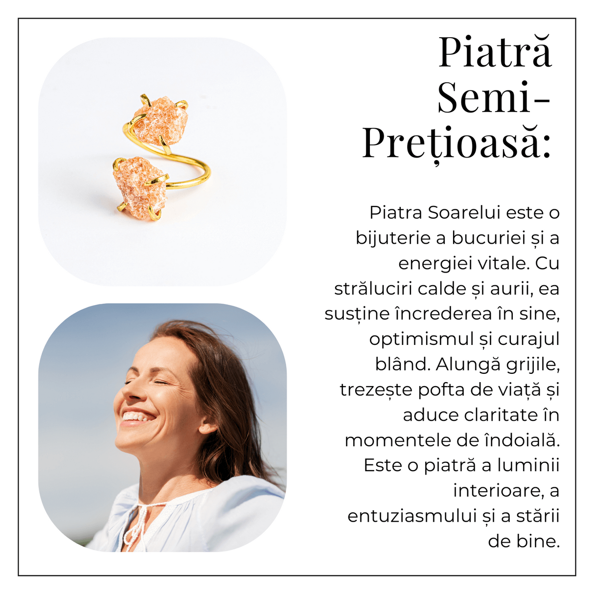 Raza de incredere – Inel Auriu cu Piatra Soarelui, Bijuterie a Optimismului