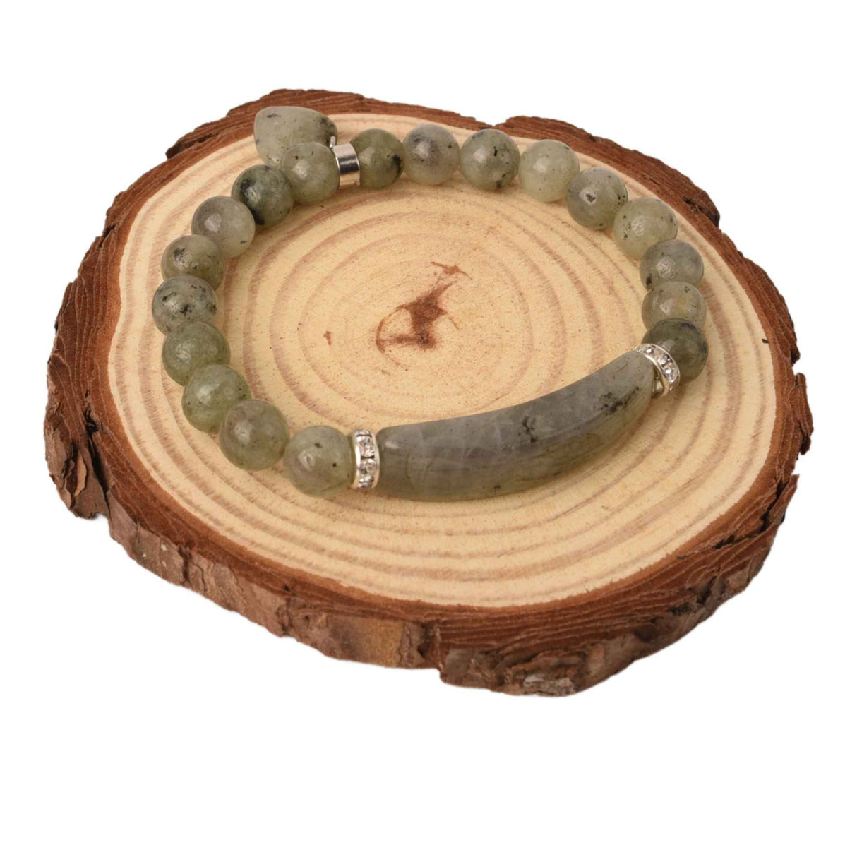 Bratara cu pietre semipretioase margele 8mm ochi de Labradorit : Echilibru si armonie