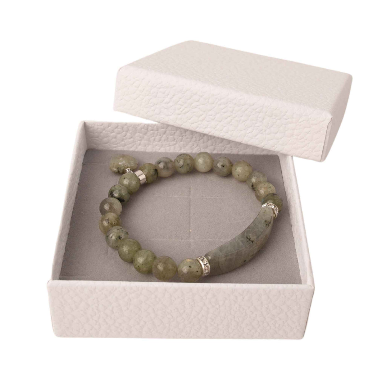 Bratara cu pietre semipretioase margele 8mm ochi de Labradorit : Echilibru si armonie