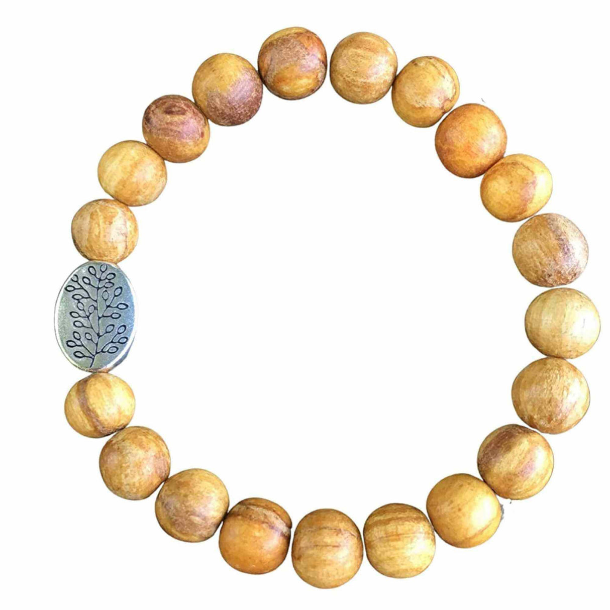 Bratara Artizanala din Palo Santo pentru Protectia impotriva Energiilor Negative, Cadou de Bunastare si Yoga