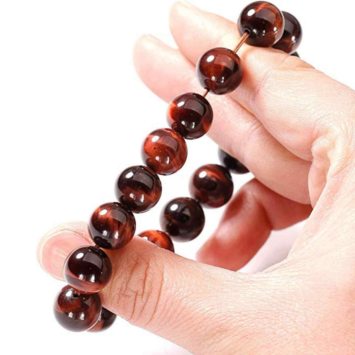 Bratara din piatra semipretioasa Ochi de Tigru Rosu Dragon's Eye