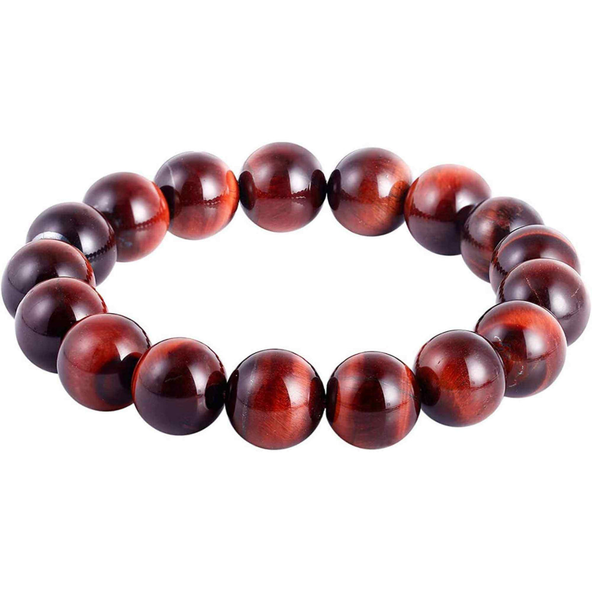 Bratara din piatra semipretioasa Ochi de Tigru Rosu Dragon's Eye - Stimulare, Incredere si Armonie intr-un Accesoriu Atragator