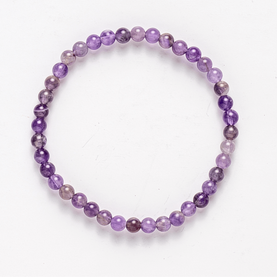 Bratara Elastica din Ametist 5mm – Claritate Mentala si Echilibru Emoțional