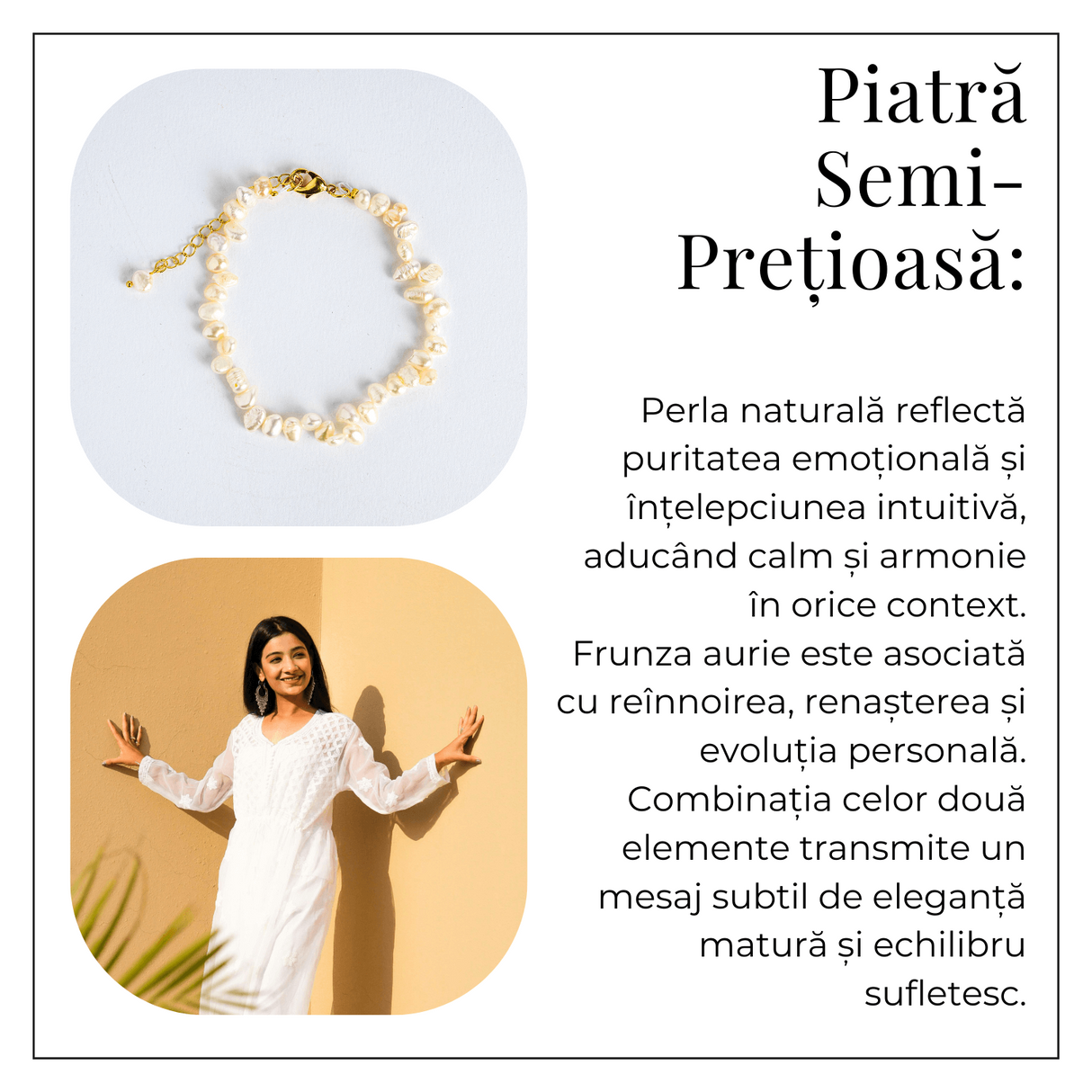 Bratara boho chic cu perle baroce – Feminitate si rafinament