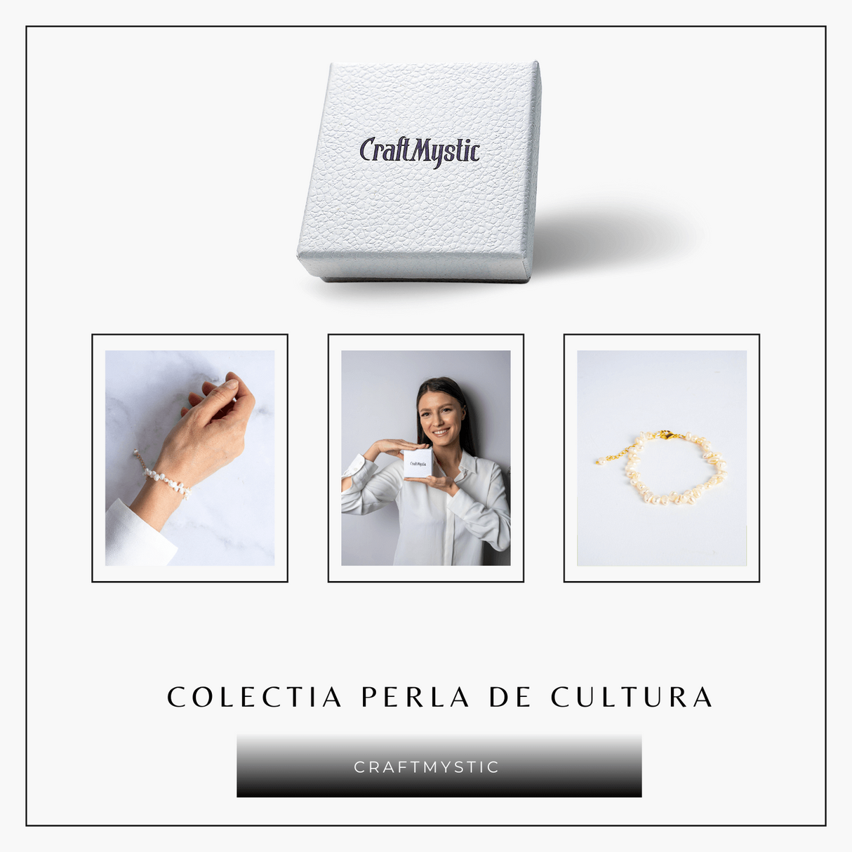 Bratara boho chic cu perle baroce – Feminitate si rafinament