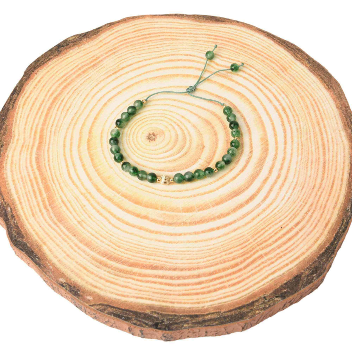 Bratara reglabila cu mini margele piatra semipretioasa naturala Calcedonia