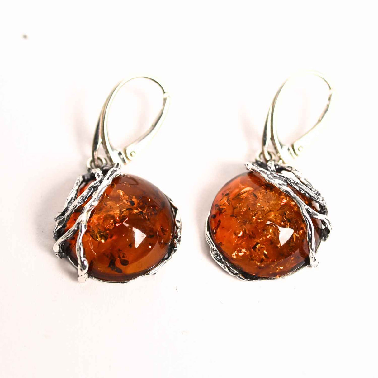 Cercei Argint 925 cu Chihlimbar - Eleganta si Protectie Naturala