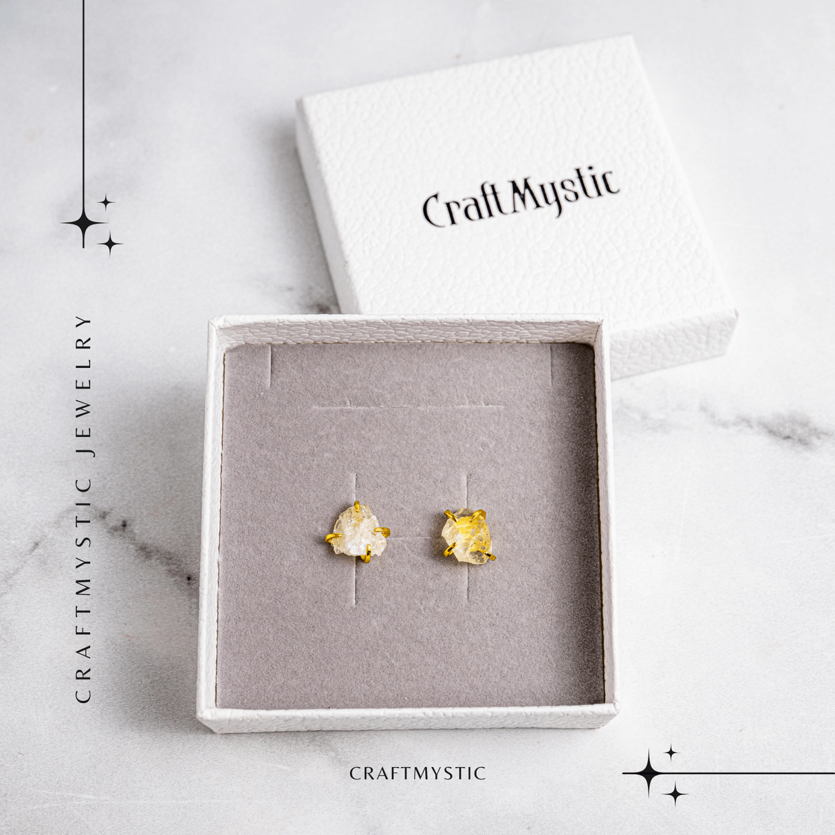 Cercei pentru Abundenta si Bucurie – Citrin Natural