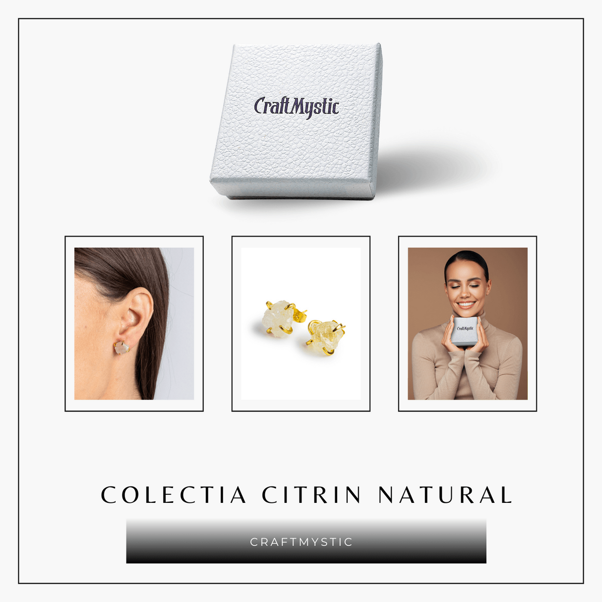 Cercei pentru Abundenta si Bucurie – Citrin Natural