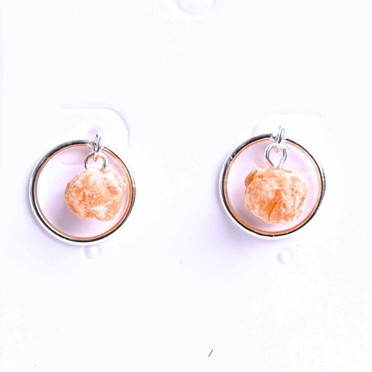 Cercei cu Calcit Brut – Energie Pozitiva si Echilibru