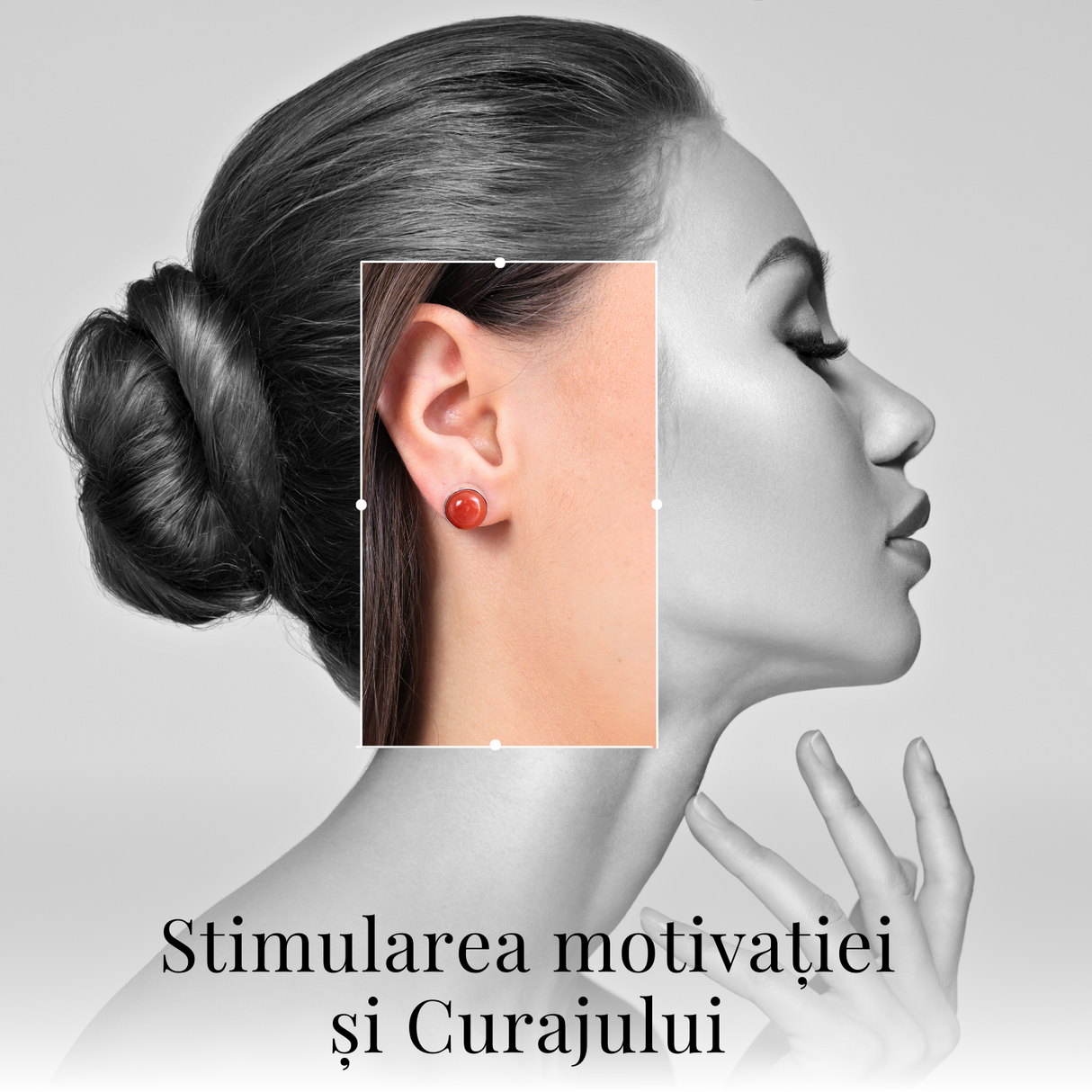 Cercei Eleganti cu Carneol Natural, inchidere pe surub, pentru energie si curaj