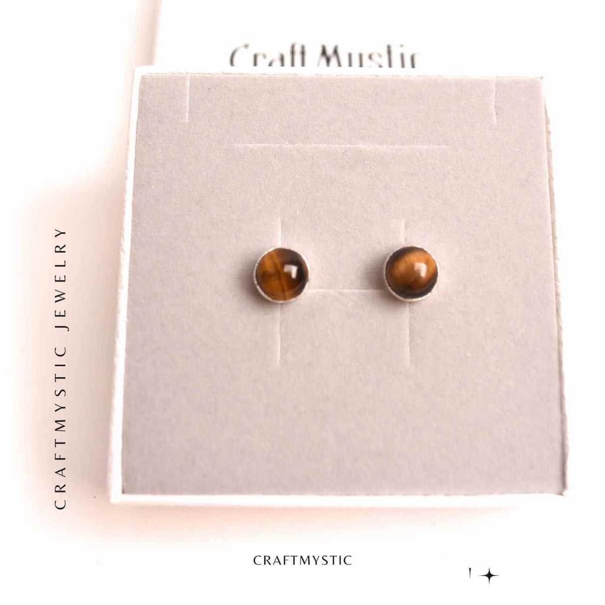 Cercei Eleganti cu Ochi de Tigru Natural - Protectie si incredere