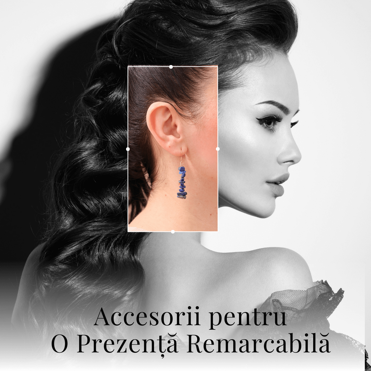 Cercei Lungi cu Pietre Semipretioase de Lapis Lazuli si Elemente din Alama, Bijuterii Aurii pentru Femei