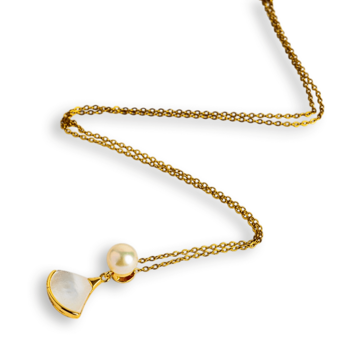 Poarta linistea interioara – Colier cu perla de cultura si scoica naturala