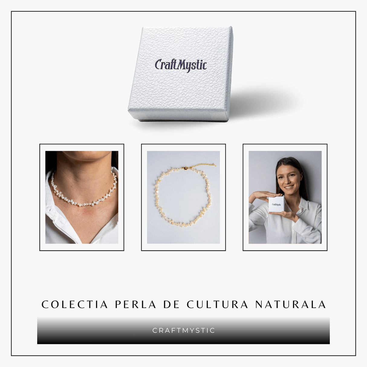 Colier choker cu perle design baroc – Eleganta naturala, mereu la moda