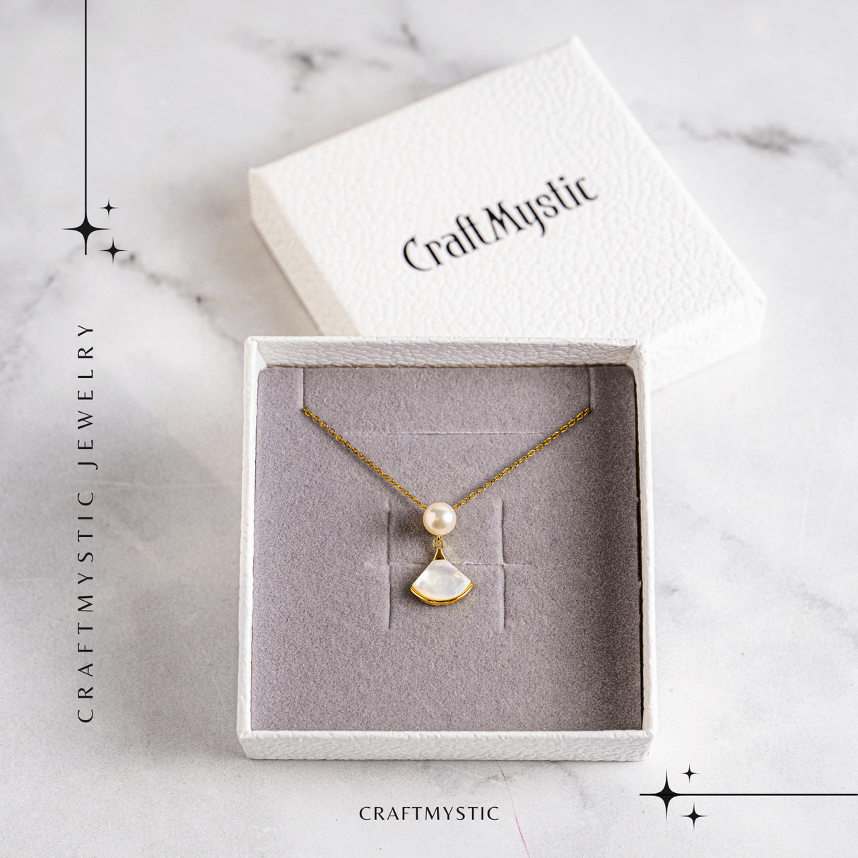 Poarta linistea interioara – Colier cu perla de cultura si scoica naturala