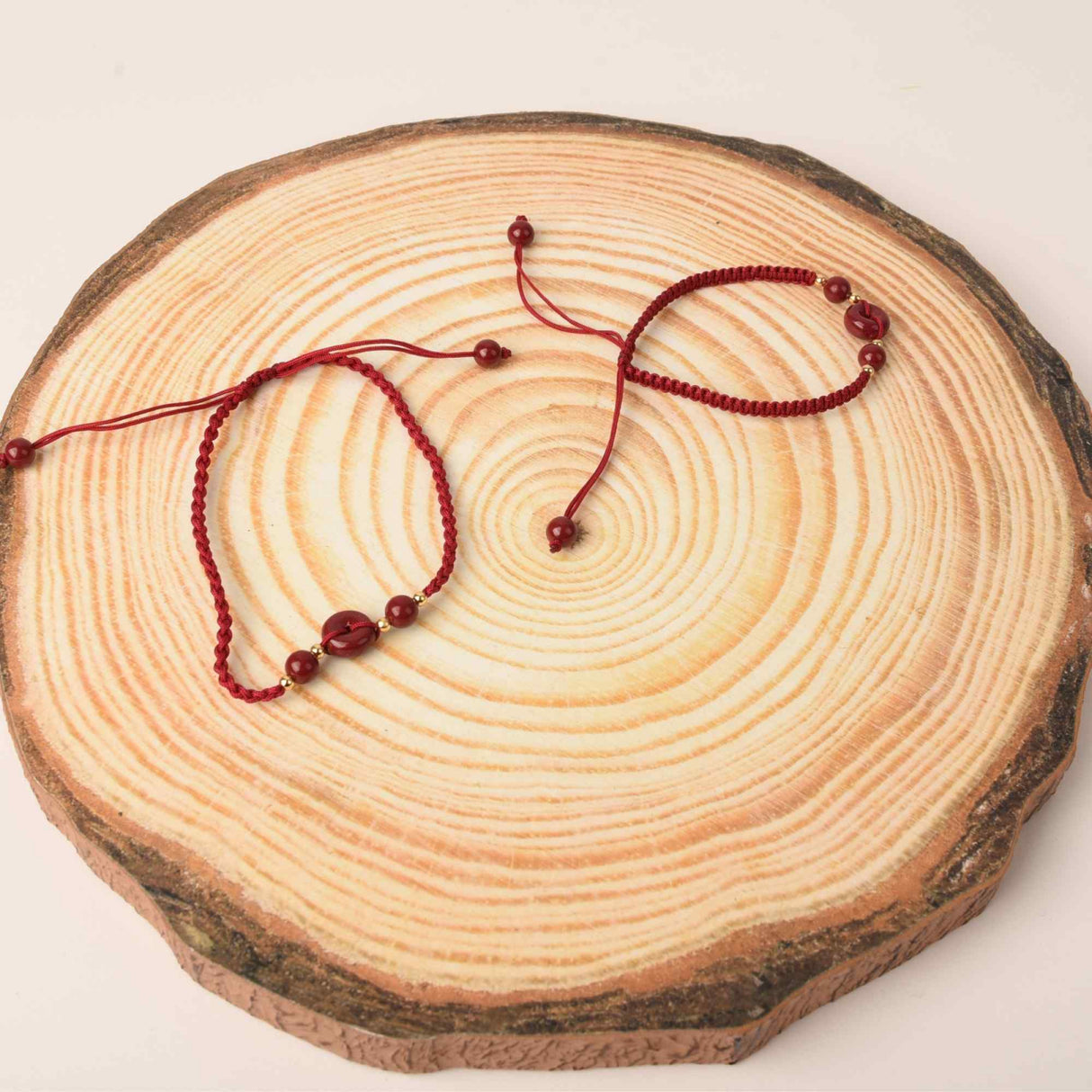 Set bratara pentru mana si picior cu cristal natural Cinabru Feng Shui