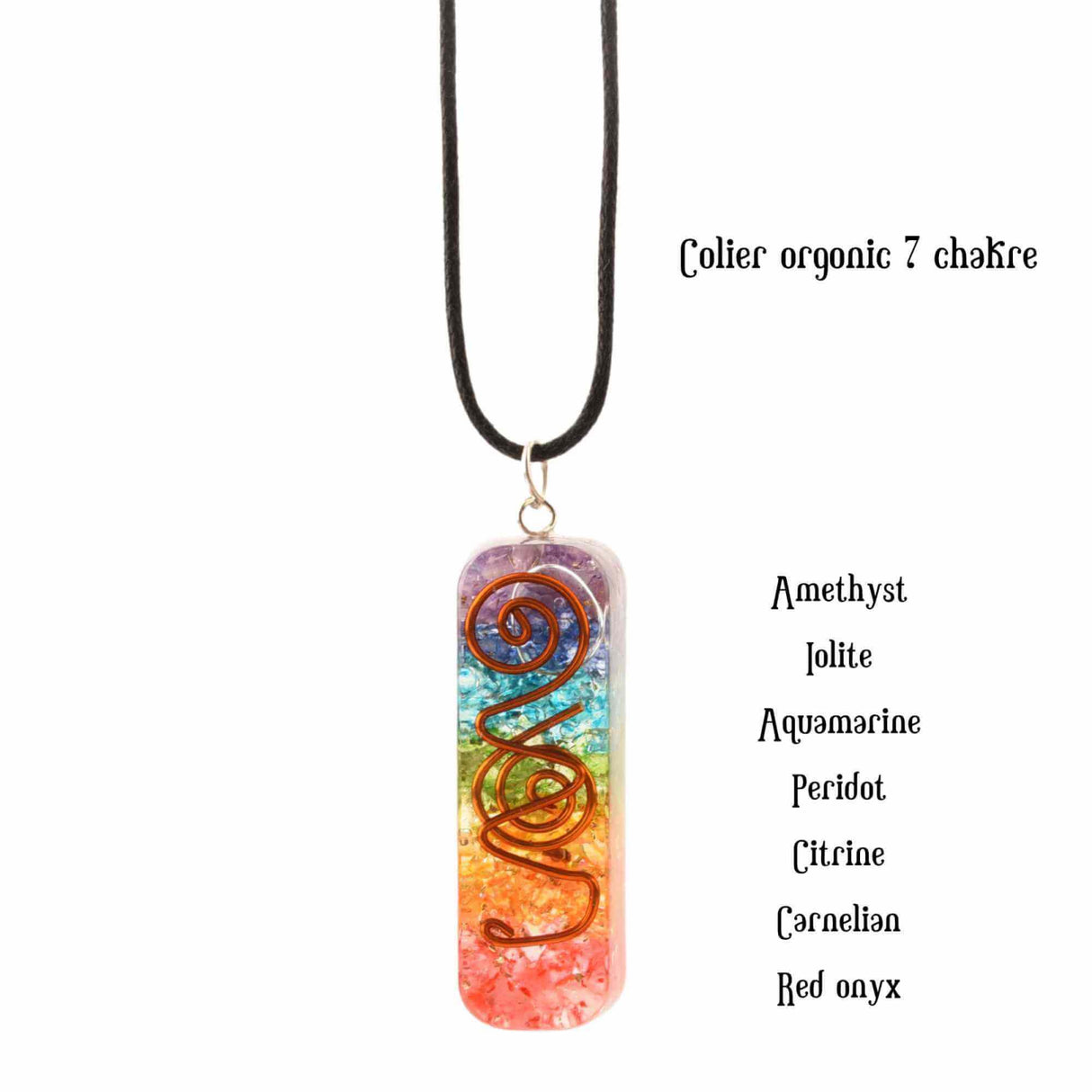 Pandantiv 4.5 cm de Vindecare a Chakrelor Orgonic cu Snur