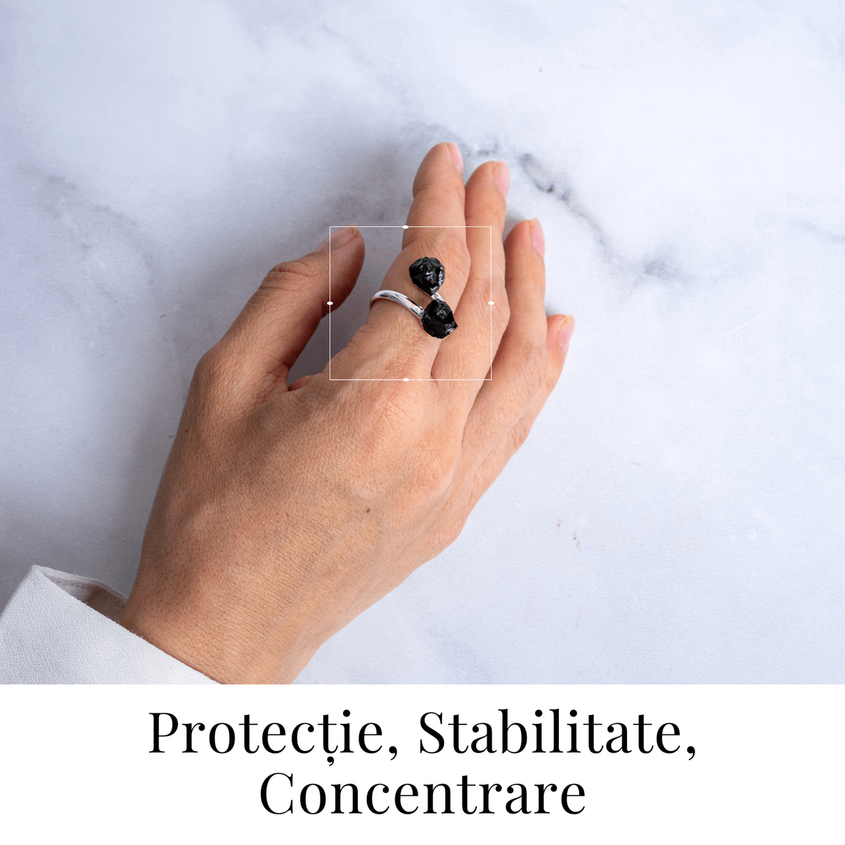 Simplitate cu vibratie puternica – Inel din dublu onix natural