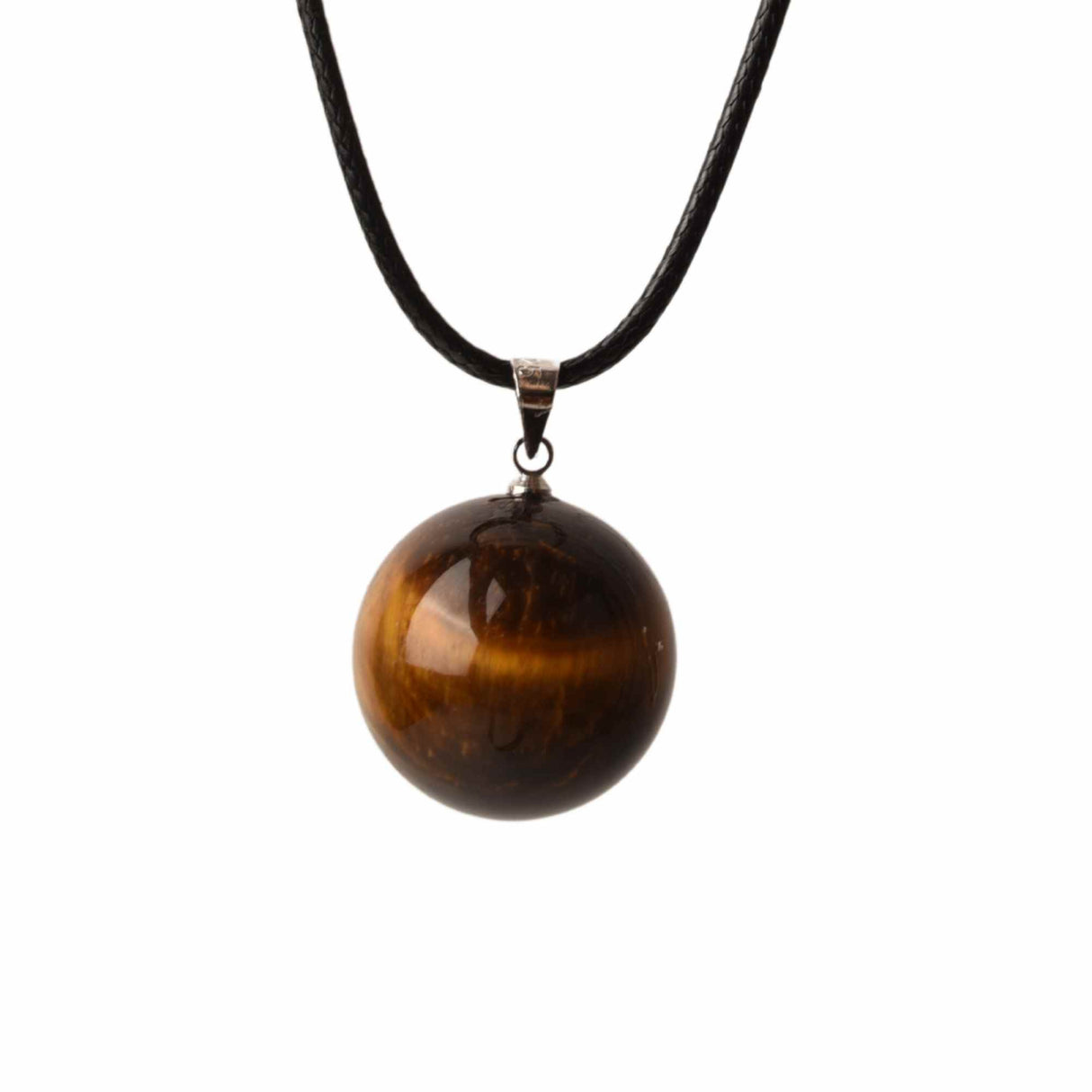 Colier cu piatra semipretioasa rotunda - pandantiv din pietre prețioase naturale mixte 7 Chakre - Copie