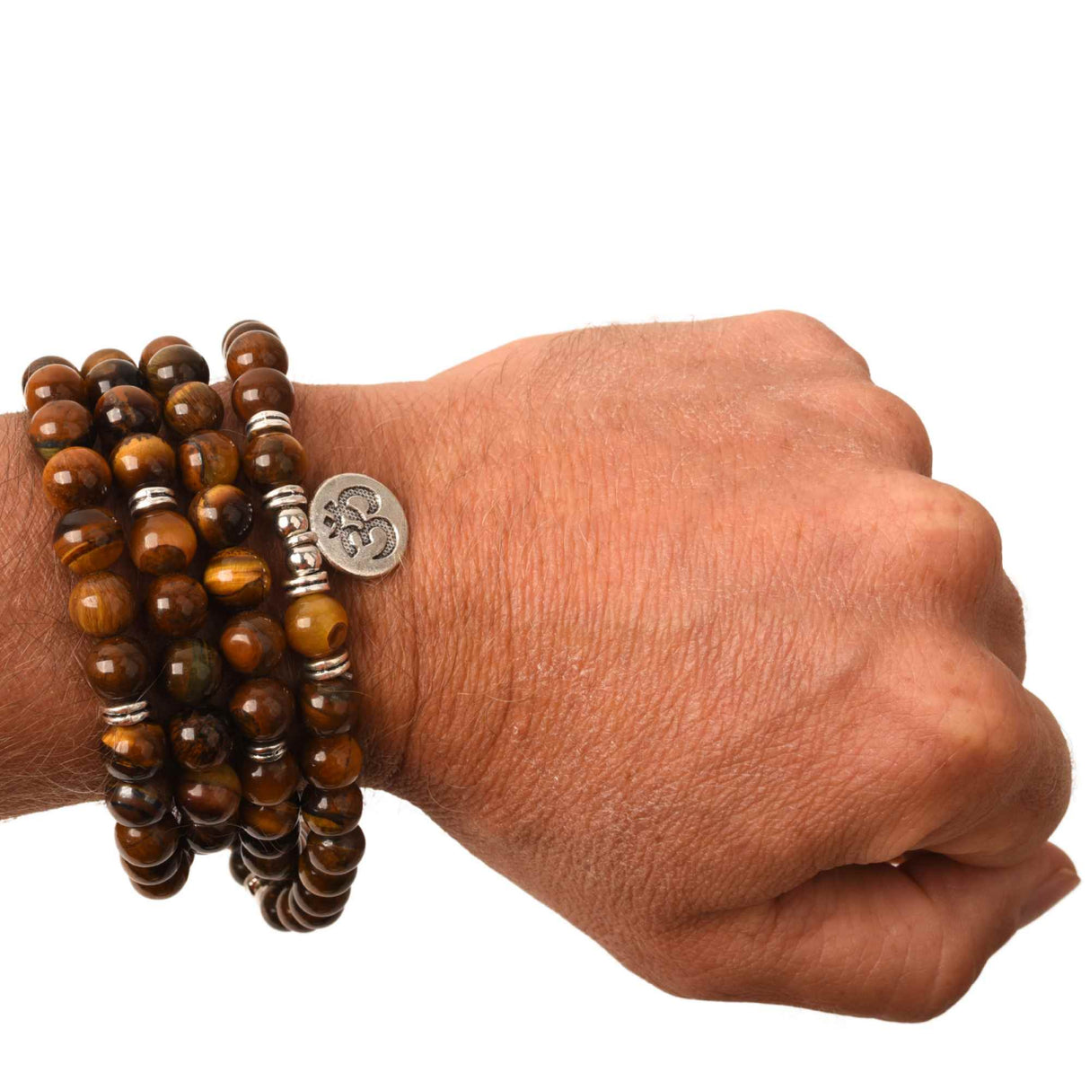 Colier cu pandativ din Ametist natural invelit cu sarma model Arborele vietii si margele 8mm - Cadou pentru mame, iubita