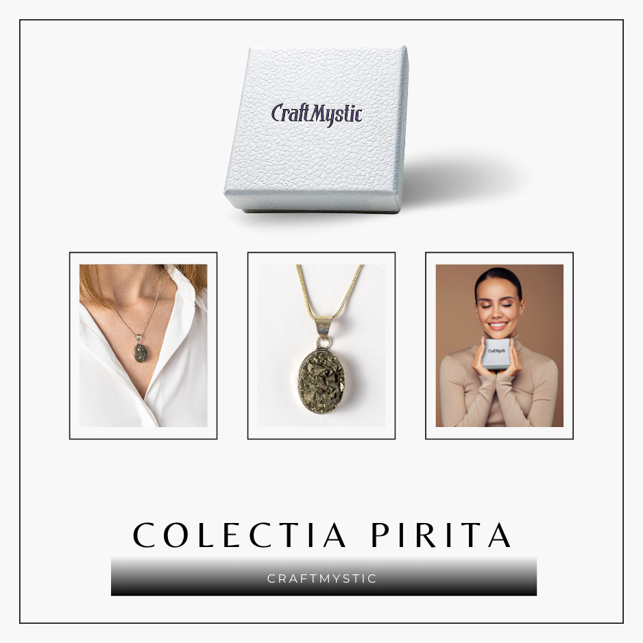 Colier Pirita Ovala – Protectie si Energie Pozitiva