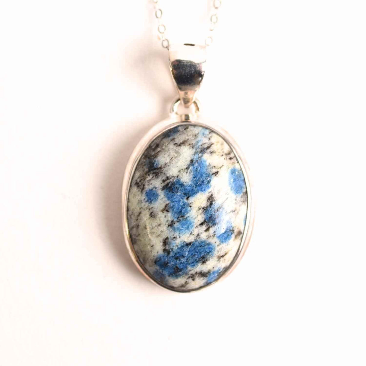 Colier cu piatra de Azurit natural si Argint 925, 9.90 gr – Claritate Mentala si Intuitie Amplificata