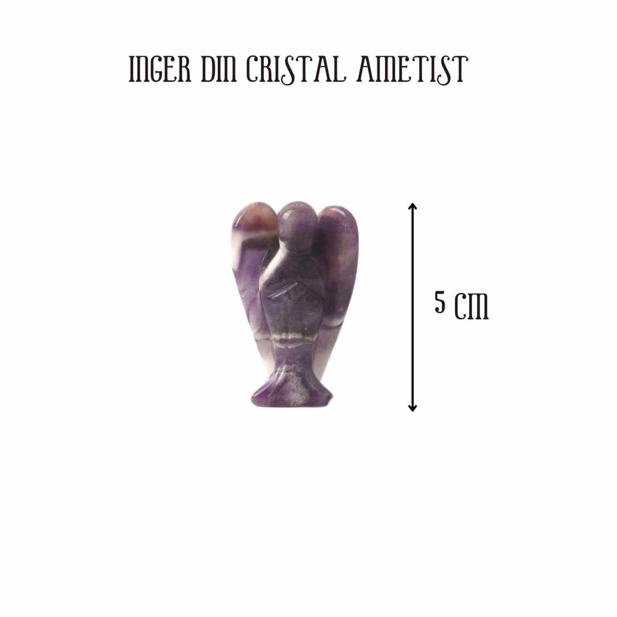 Figurina 5 cm inger din cristal vindecator Ametist
