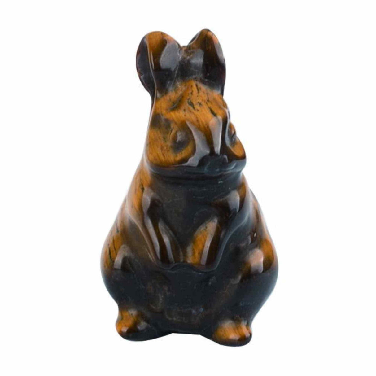 Figurina 4 cm cu forma de iepure sculptata manual din aventurina verde naturala - Cristale si pietre vindecatoare semipretioase cu animale