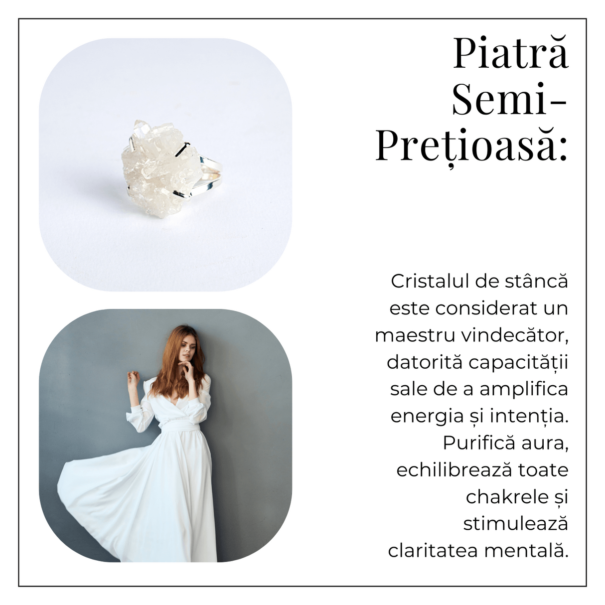 Inelul claritatii – Cristal de stanca pentru minte limpede si intentii pure