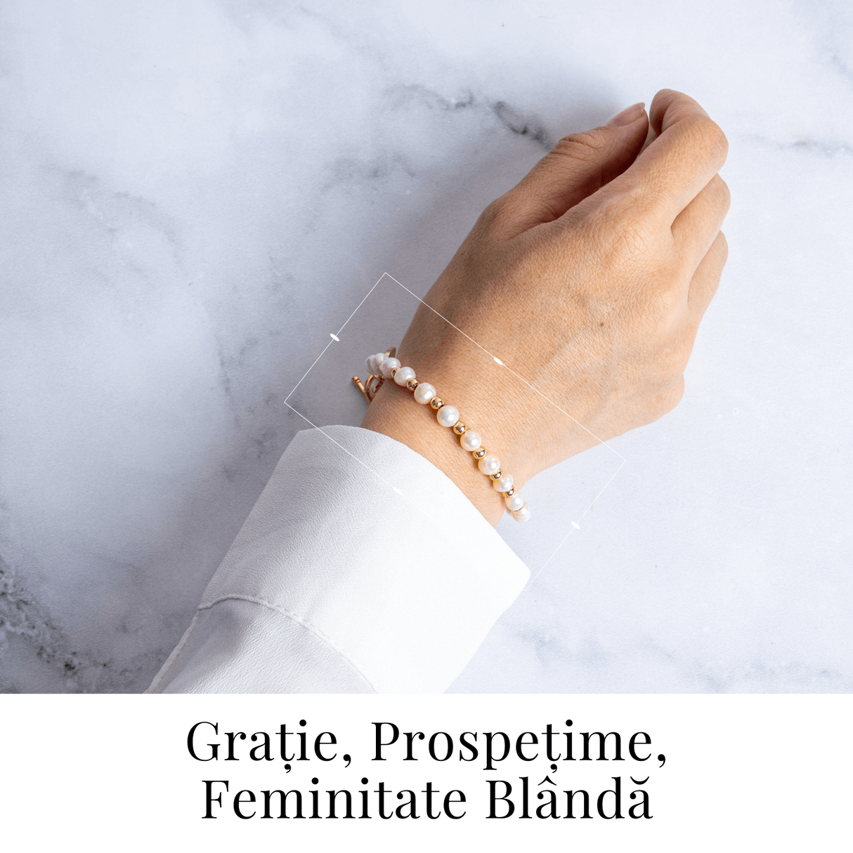 Bratara cu perle si detalii aurii – Eleganta care nu se demodeaza