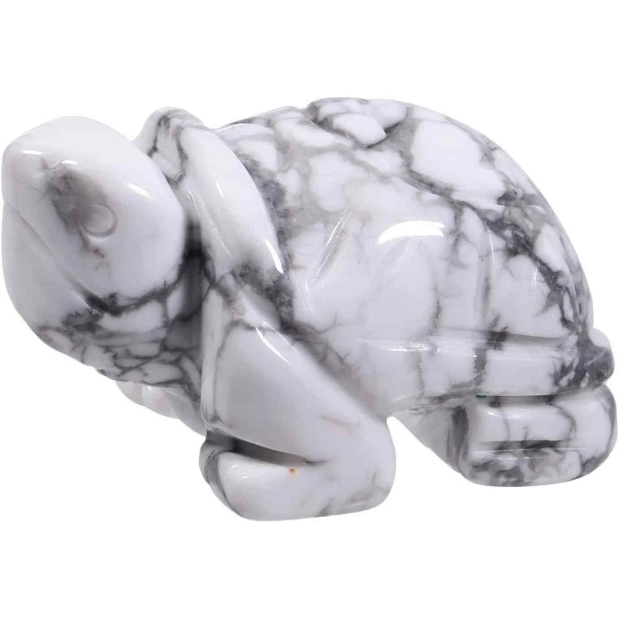 Figurina broasca testoasa 4 cm de cristal semipretios - Sculptura din piatra vindecatoare reiki de buzunar pentru decor, colectie