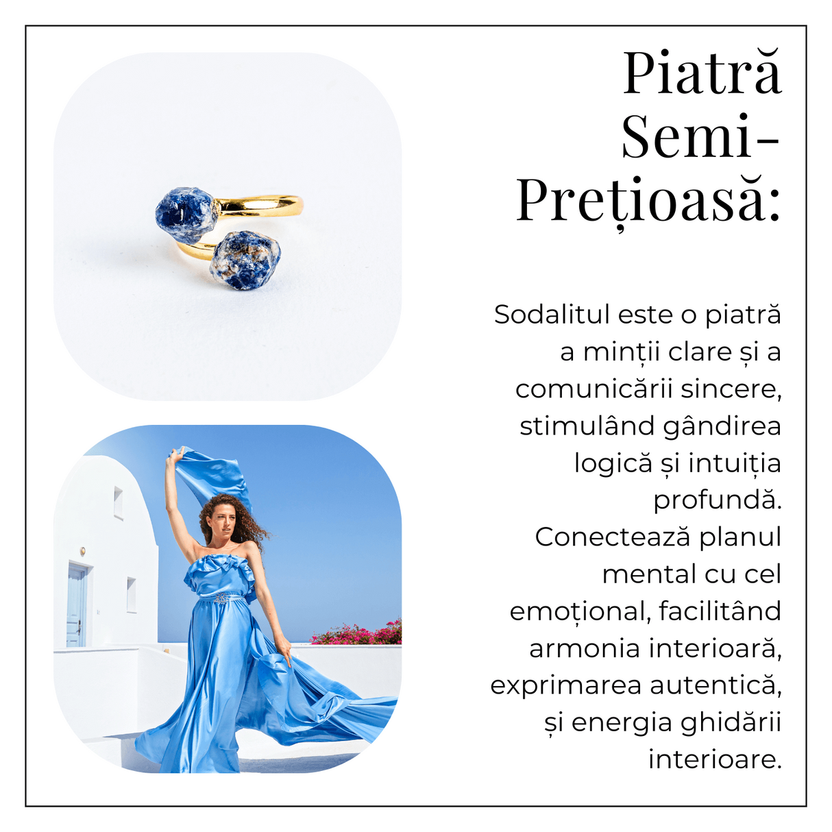 Activeaza-ti vocea interioara – Inel cu dublu Sodalit, piatra comunicarii autentice