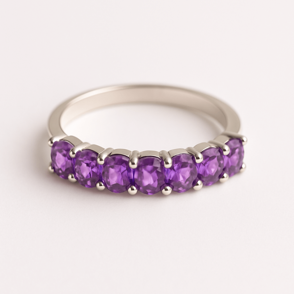 Inel din Argint 925 cu Ametist – Liniste Interioara si Protectie Energetica