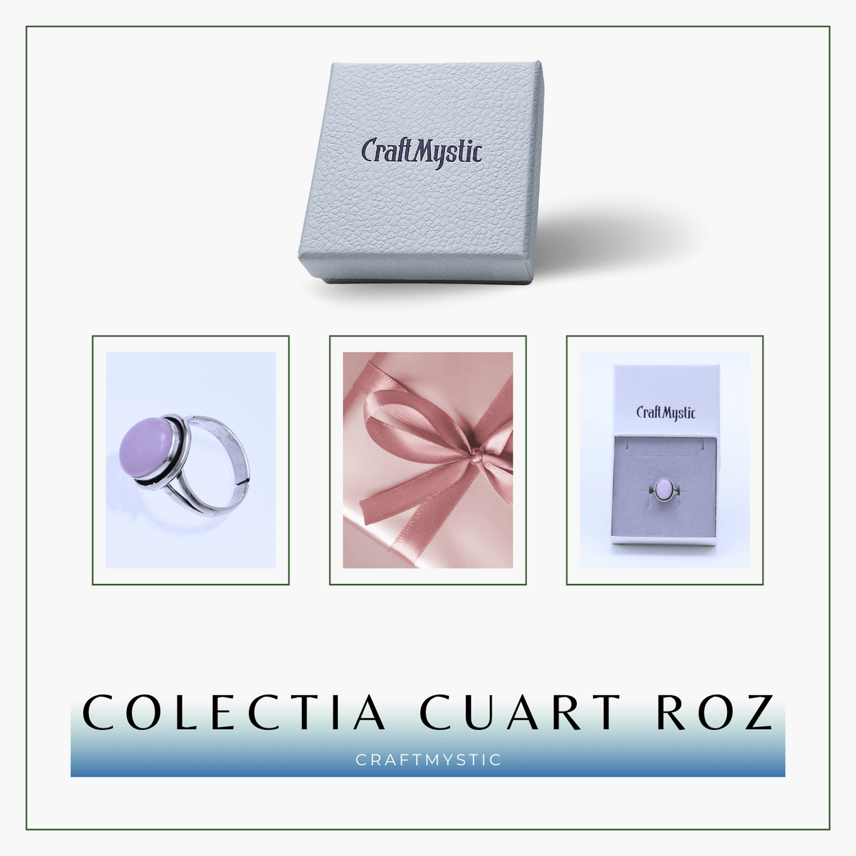 Inel Ajustabil Argintiu cu Cuart Roz natural oval, pentru iubire si armonie