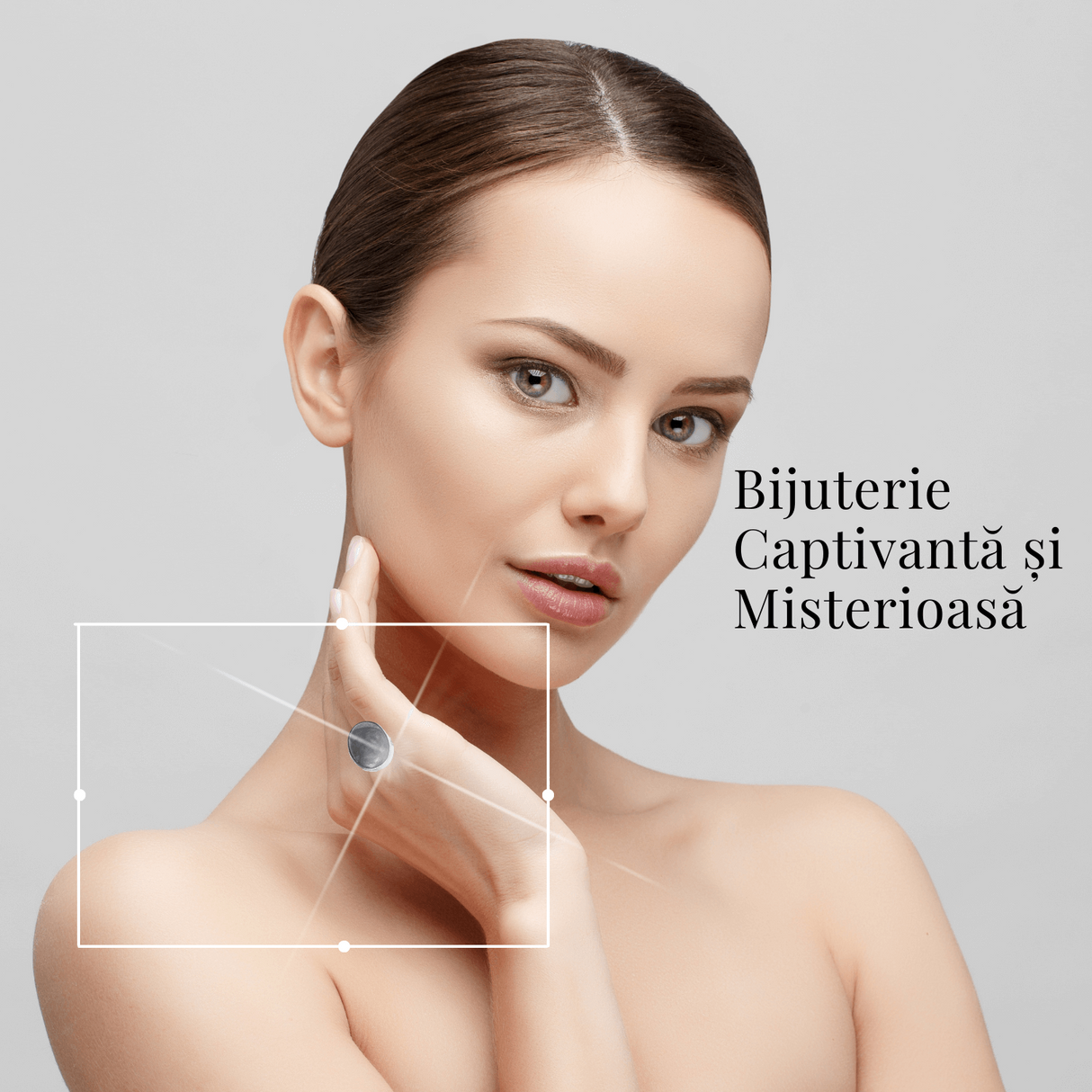 Inel Ajustabil Argintiu cu Labradorit natural oval, pentru protectie si intuitie