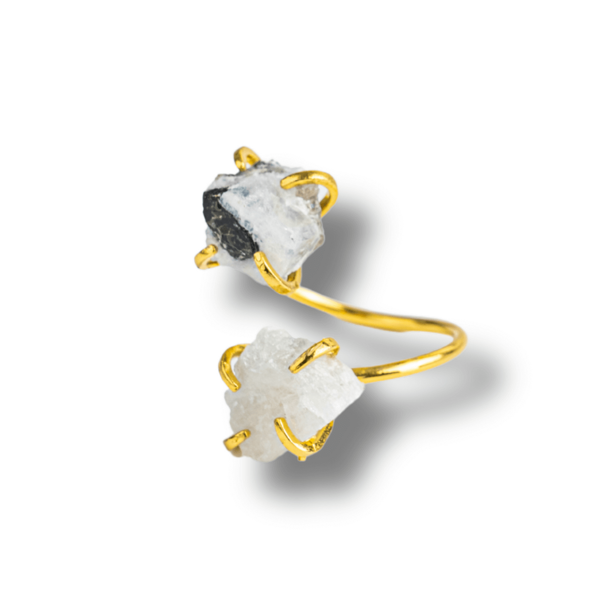 Inelul Intuitiei – Inel Auriu Reglabil cu Piatra Lunii