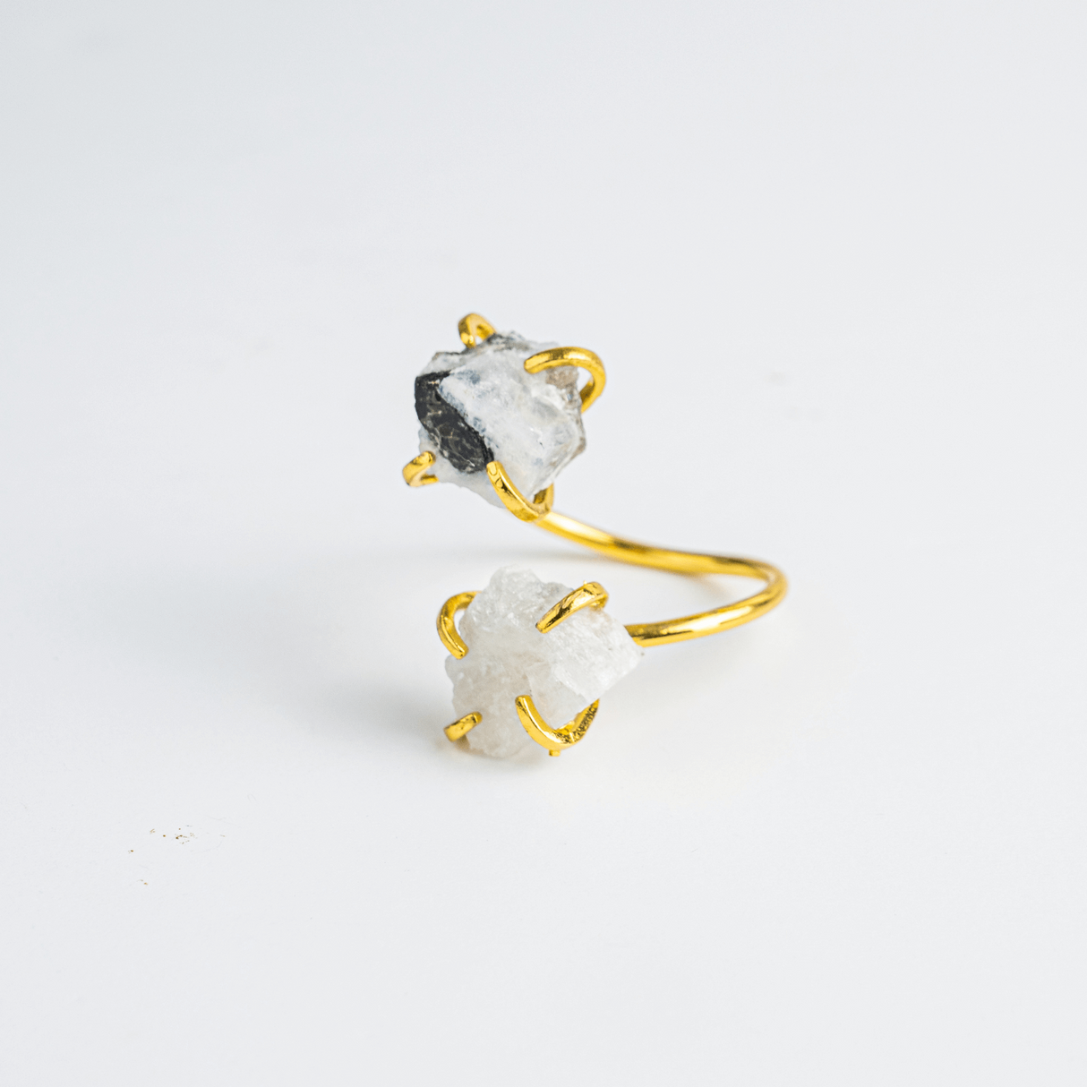 Inelul Intuitiei – Inel Auriu Reglabil cu Piatra Lunii