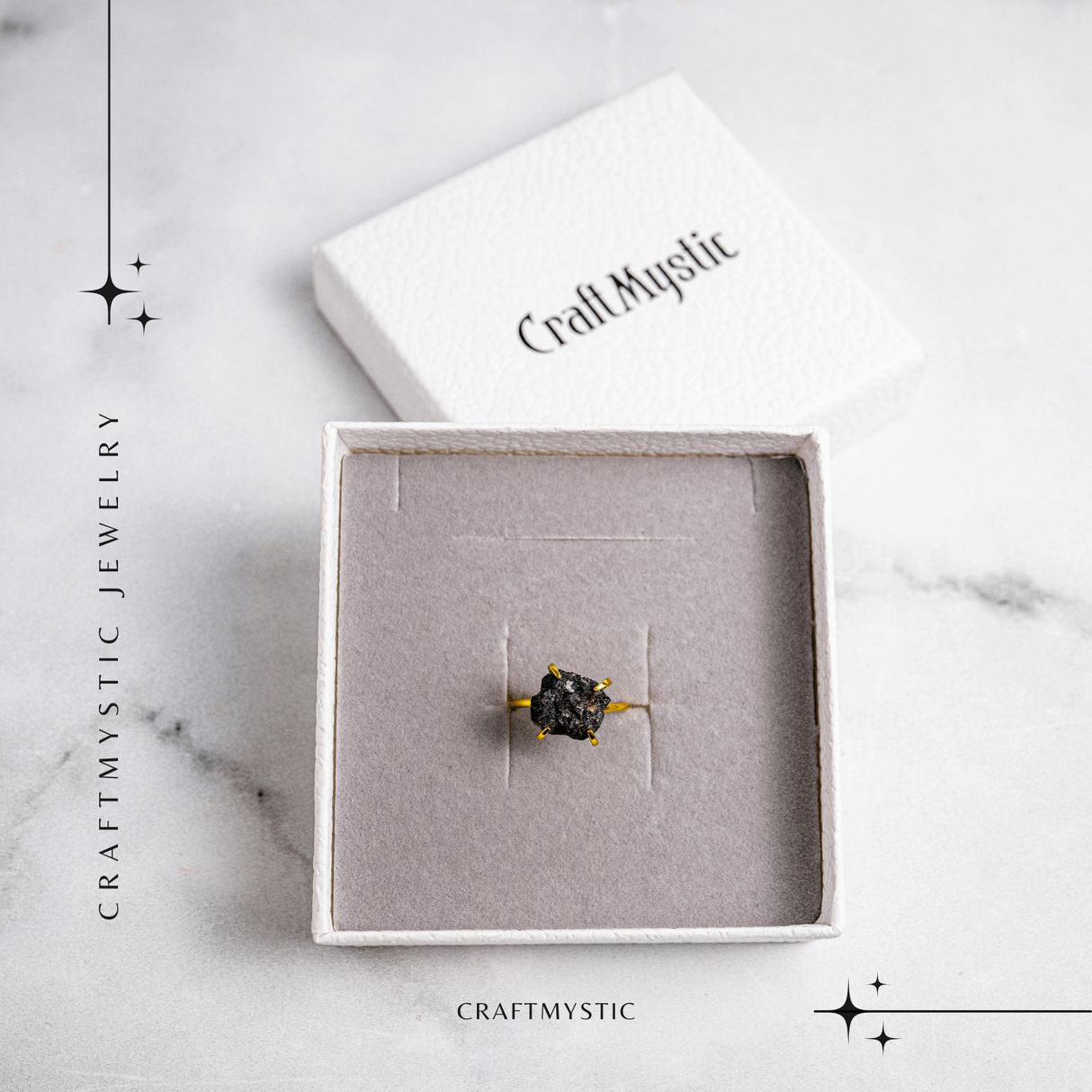 Scut energetic – Inel reglabil cu Turmalina Neagra pentru Protectie