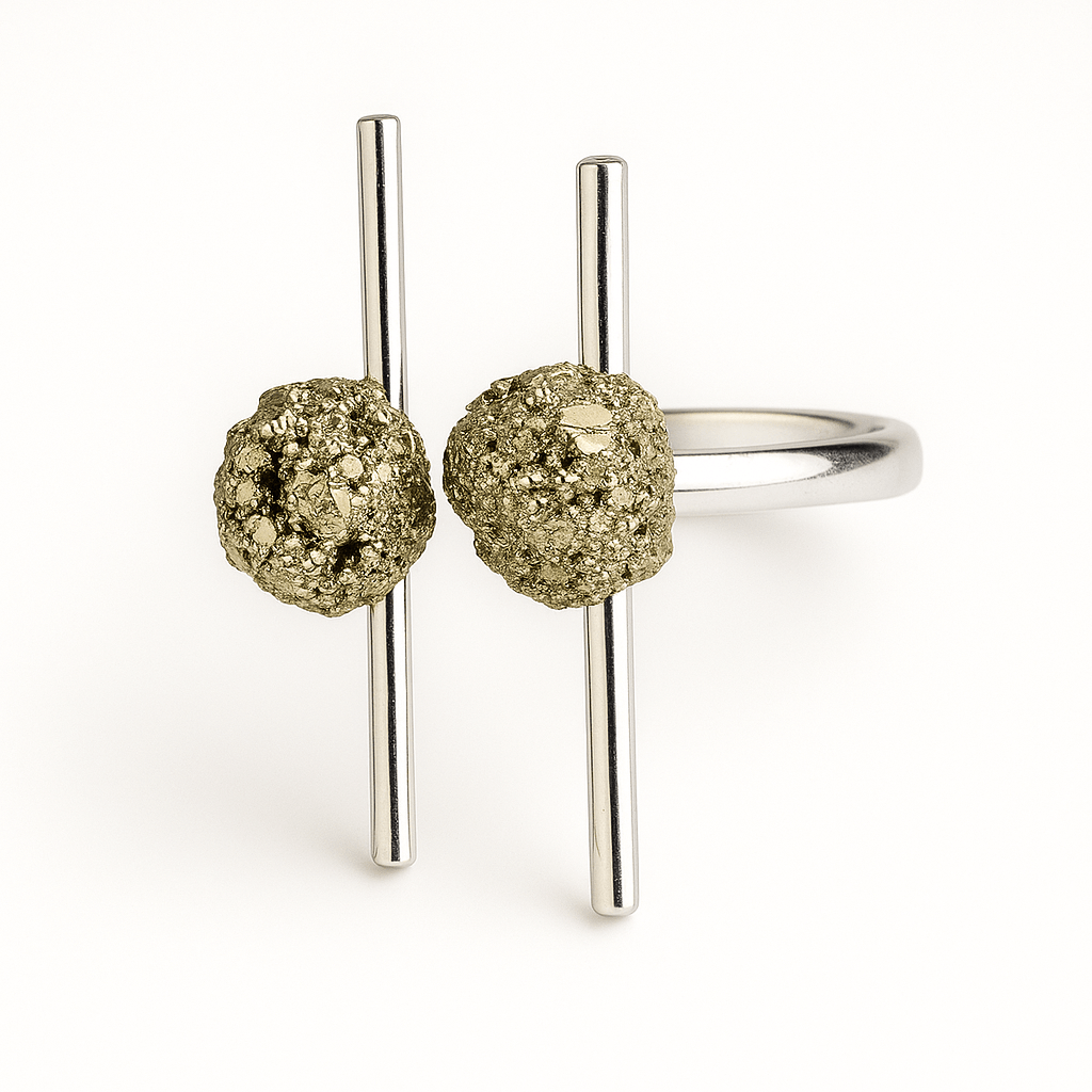 Inelul abilitatii si prosperitatii – Pirita naturala bruta