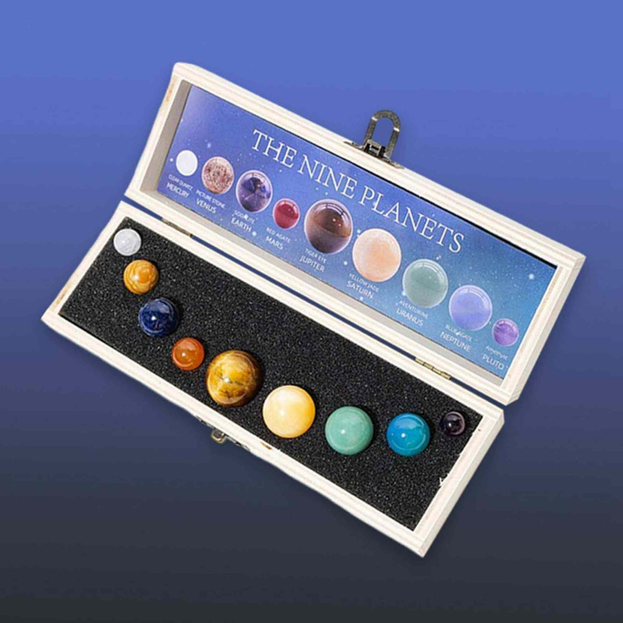 Set 9 planete in Sistemul Solar din pietre semipretioase – univers, stiinta, astrologie, meditatie
