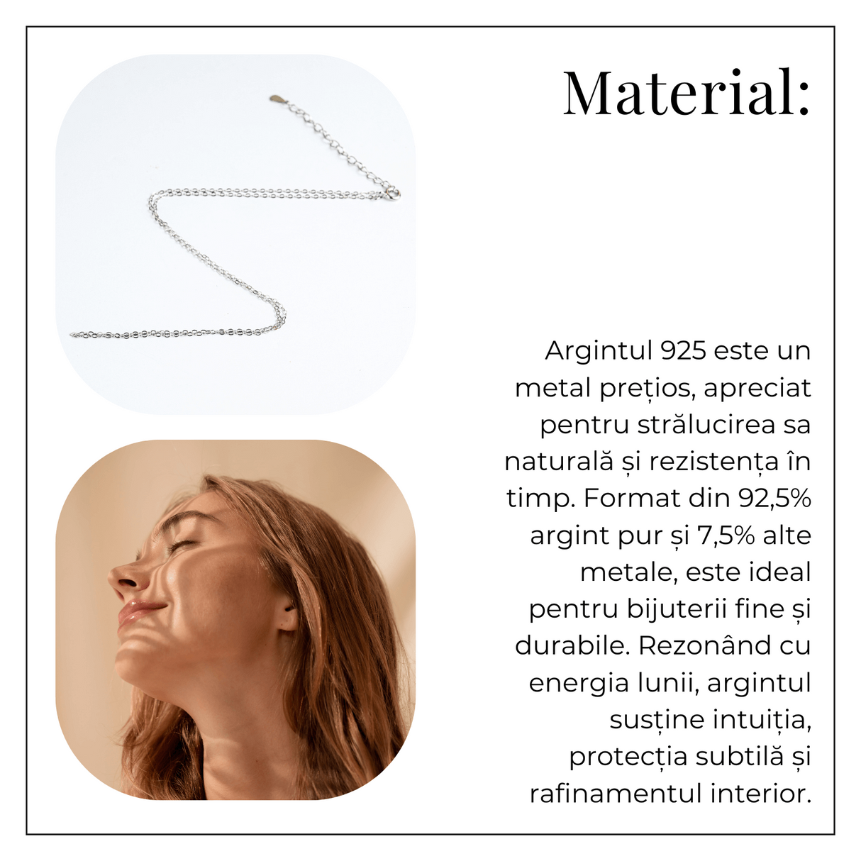 Lant reglabil pentru Bijuterii din Argint 925 – Stil Minimalist si Elegant