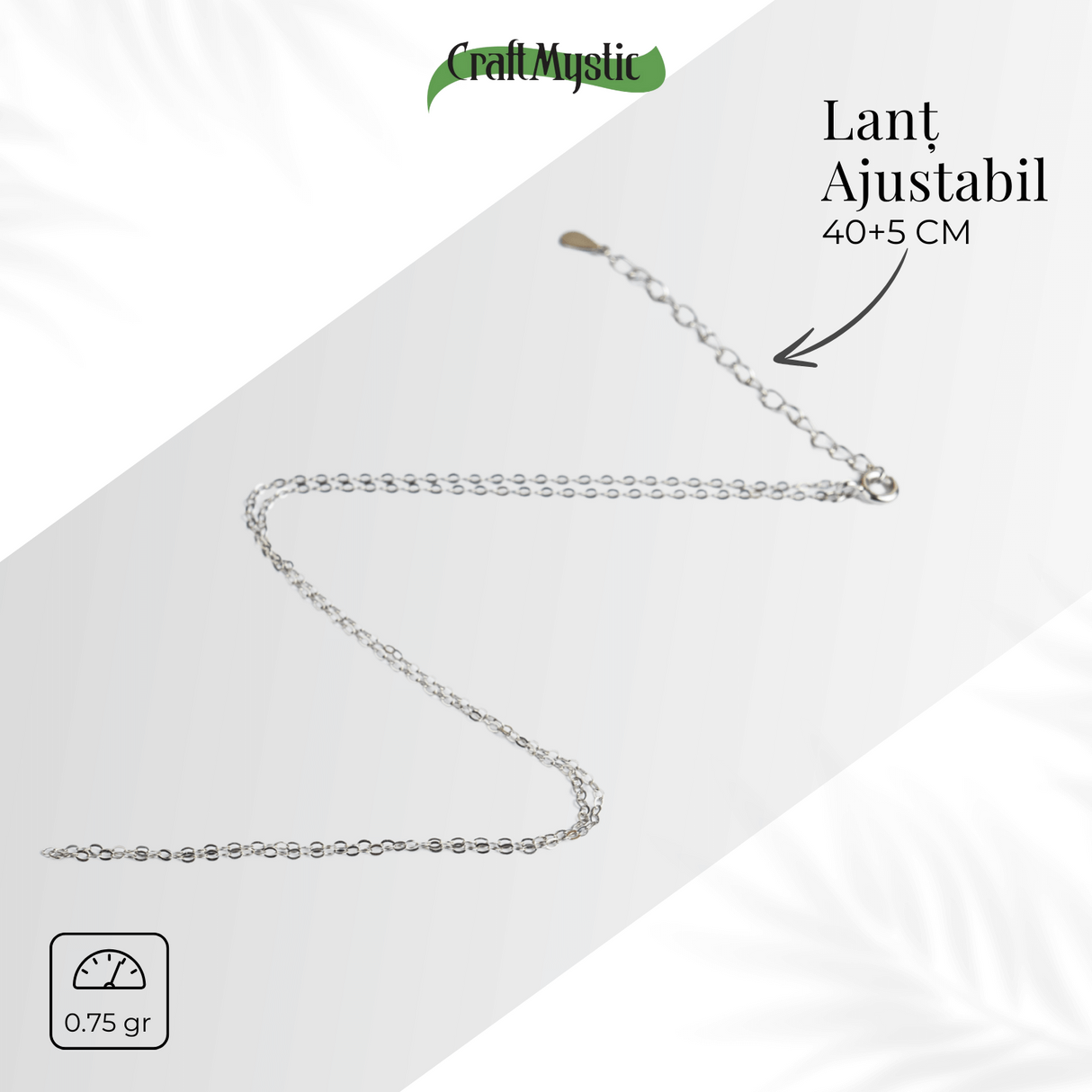 Lant reglabil pentru Bijuterii din Argint 925 – Stil Minimalist si Elegant