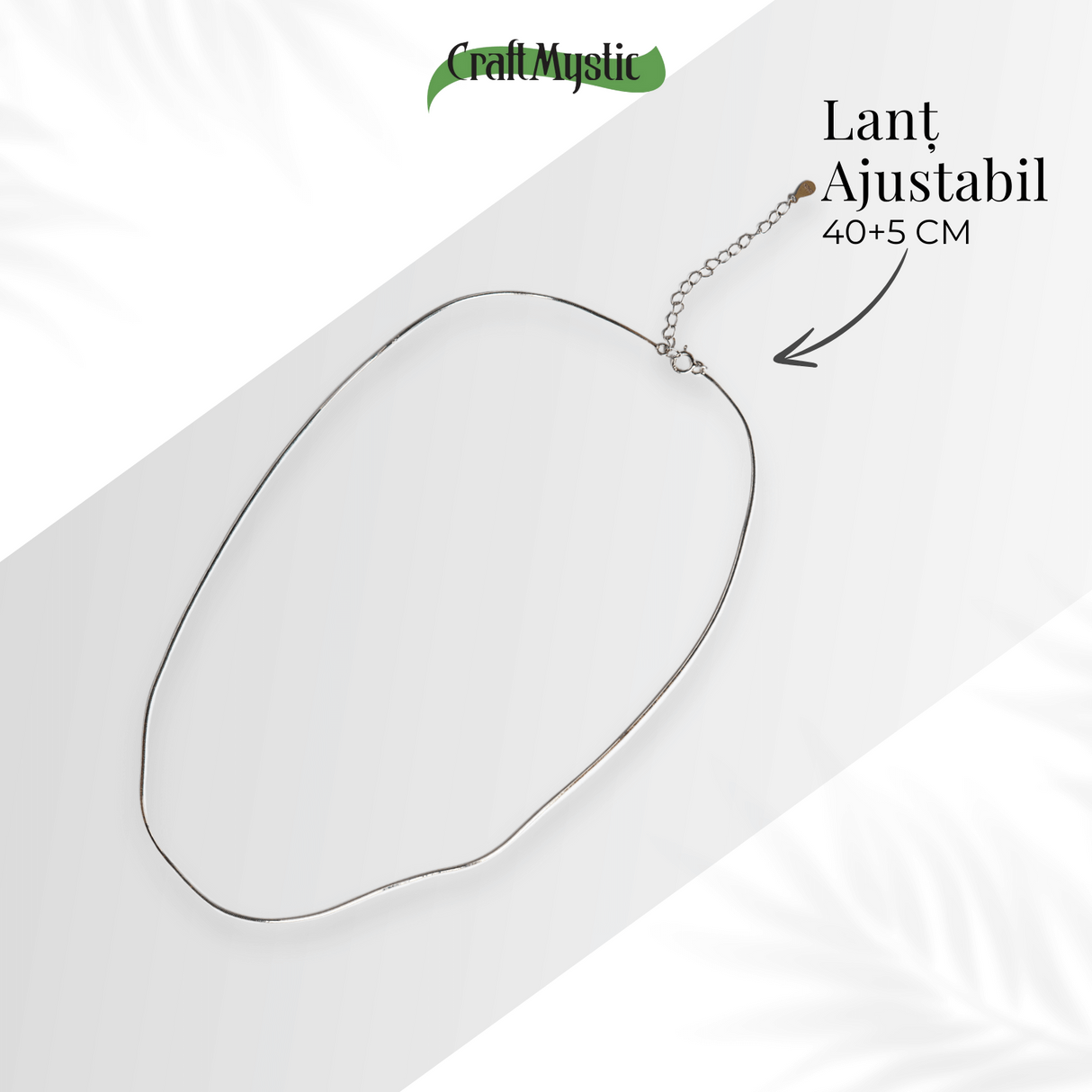 Lant Ajustabil Tip Sarpe din Argint 925 – Ajustabil 40+5 cm