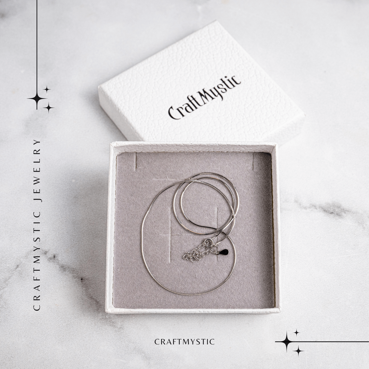 Lant Ajustabil Tip Sarpe din Argint 925 – Ajustabil 40+5 cm