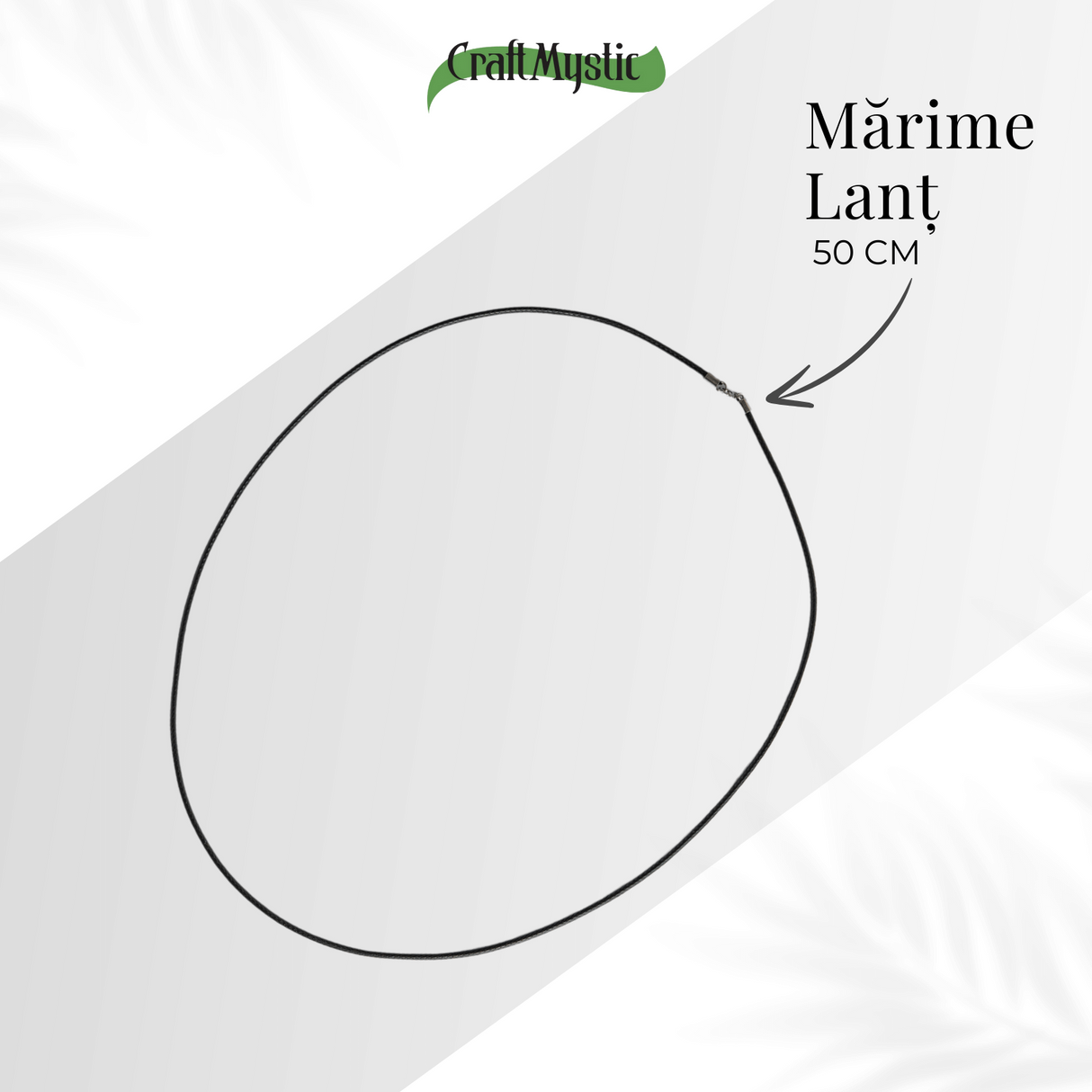 Lant din Sfoara Cerata cu Inchidere din Argint 925 pentru Pandantive